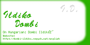 ildiko dombi business card